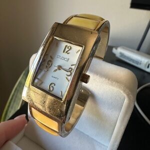 Studio Gold and Yellow Quartz Watch